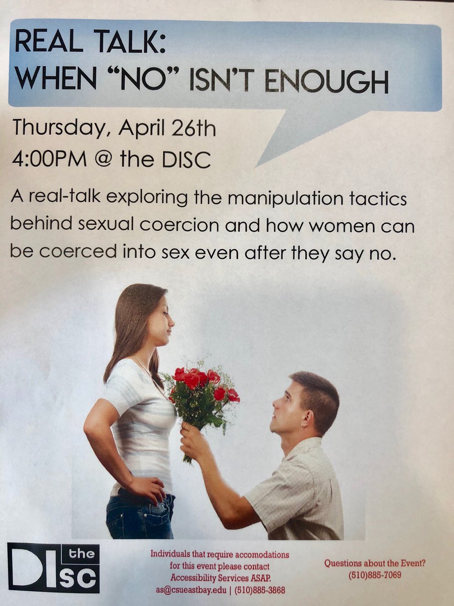CSUEB_Diversity's tweet photo. Unfortunately, the Meninism vs. Feminism Workshop for today has been cancelled. However, we still have two events happening today. Check out the flyers for today's Workshop &amp; Real Talk! https://t.co/axmvFJoQ9E