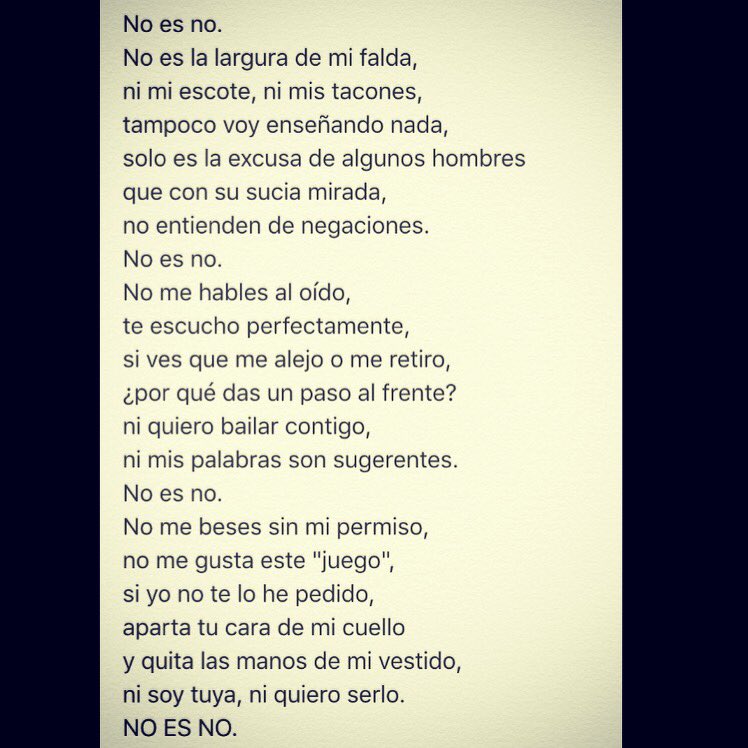 Nessydra's tweet photo. #LaManada #NoEsAbusoEsViolacion  #HermanaYoSíTeCreo #NoesNo https://t.co/7tsEnvhLcX
