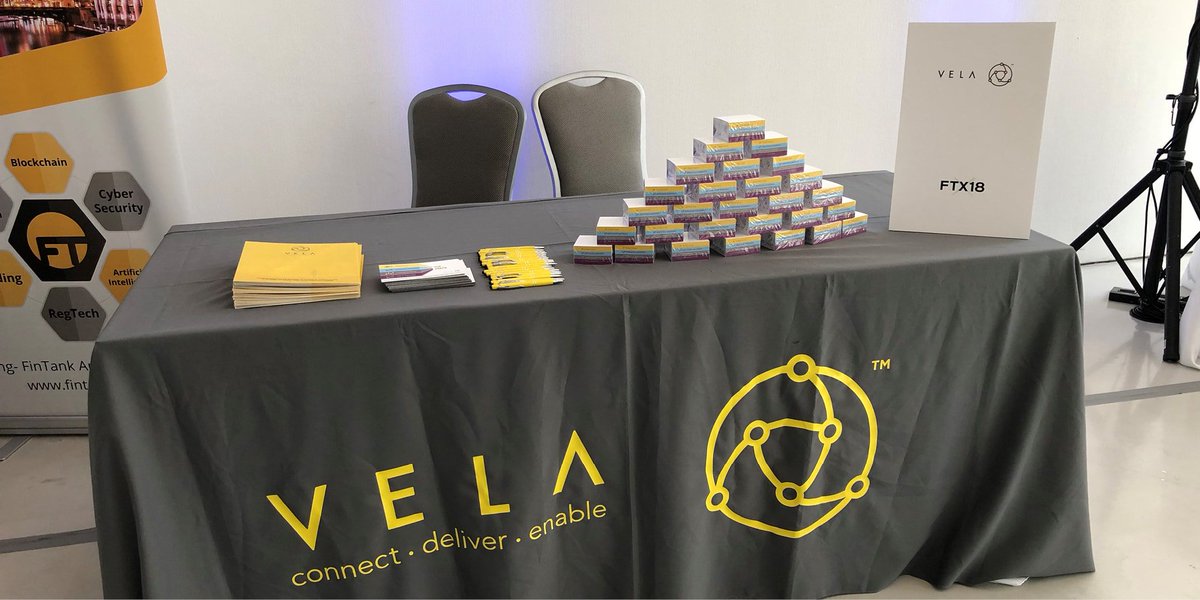 TradeVela's tweet photo. Swing by the #FinTech Exchange #Chicago to meet the team and pick up a #VelaStack #swag https://t.co/FMyWDggdXN #FTX18 #TickerPlant #ExecutionGateways #TradingPlatform #Risk #Analytics @Barchart @FinTechChicago https://t.co/94q4k3gwbr