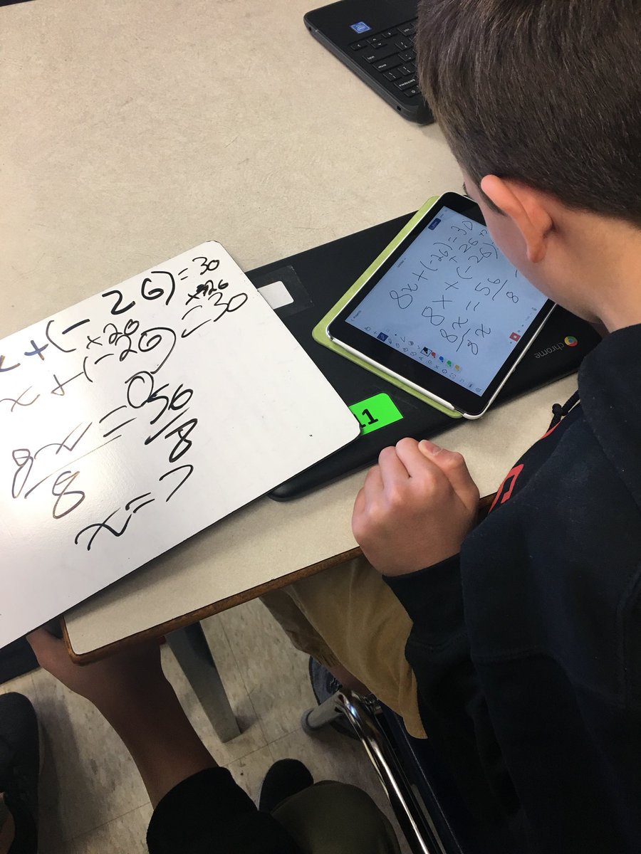 amoore_edu's tweet image. Loved using @explainevrythng to show our understanding of solving algebraic equations. Students recorded their thinking with their voice and fingers! They uploaded the finished videos to their portfolios on @googledrive #makemathdigital