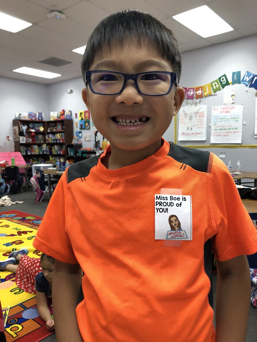 We LOVE our new brag tags! #missboesfirsties