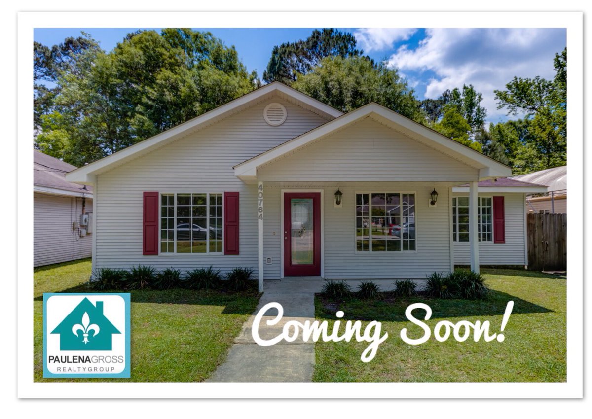 🎉🏠Coming Soon! 🏠🎉

Call Brianne DuBuisson @ 985-290-7543 to 👀 it 1st! 
4 bed /2 bath in Northshore School District! 

#slidellhomesforsale #slidellrealestate #livinginslidell#PaulenaGrossRealtyGroup #StTammanyforsale #Northshoreforsale