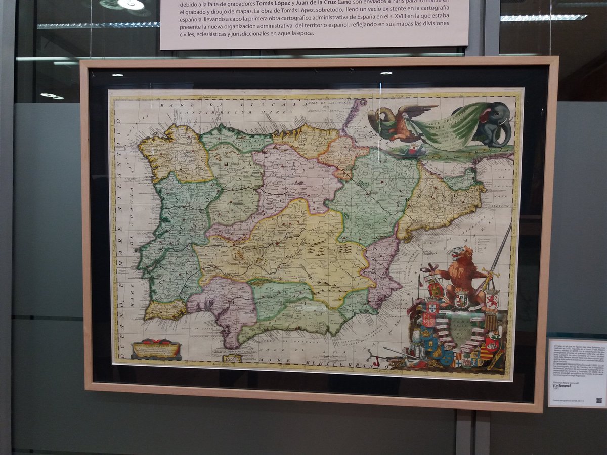 MappingInteract's tweet photo. Día de San Isidoro (patrón de los topógrafos, cartógrafos y geodestas) inauguración en @ignspain de la exposición "De Iberia a España a través de los mapas". Recorrido por la cartografía de España desde la Iberia de los griegos hasta el siglo XIX.  https://t.co/MfFqsz97i8 https://t.co/0WaSENTPNC