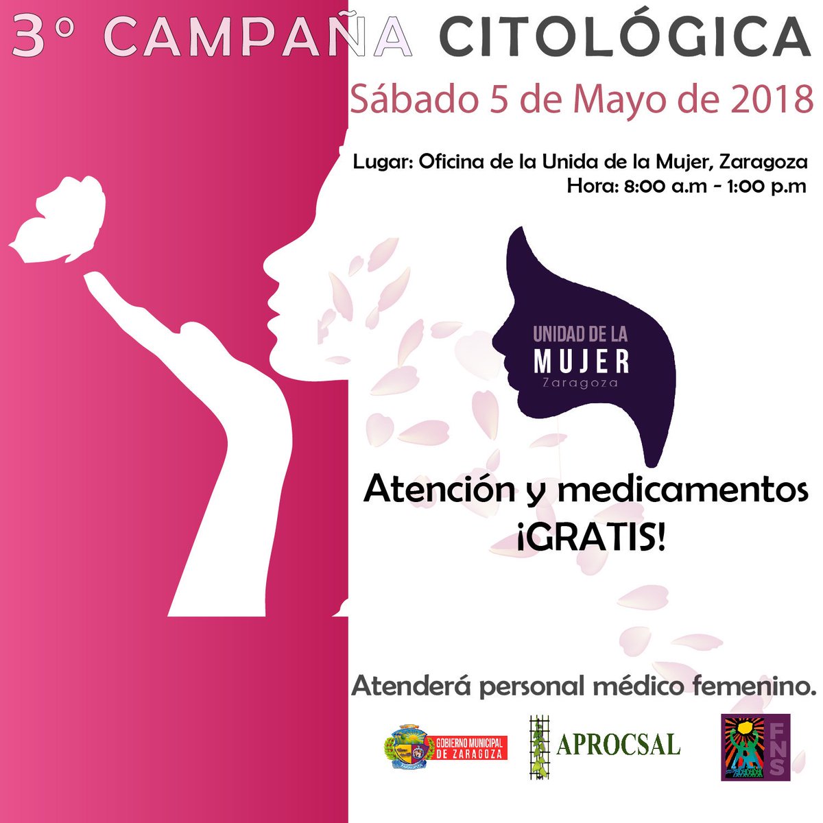 Gran jornada de atención citológica, están todas invitadas. Me informan que se tiene previsto atender a más de 100 mujeres. <a href="/FmlnAlcaldias/">AlcaldiasFMLN</a>.

Quedan en manos de personal femenino experto en medicina. 

¡Les esperamos!