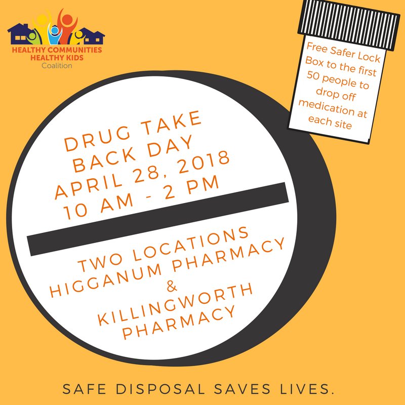 April 28 is National Drug Takeback Day.