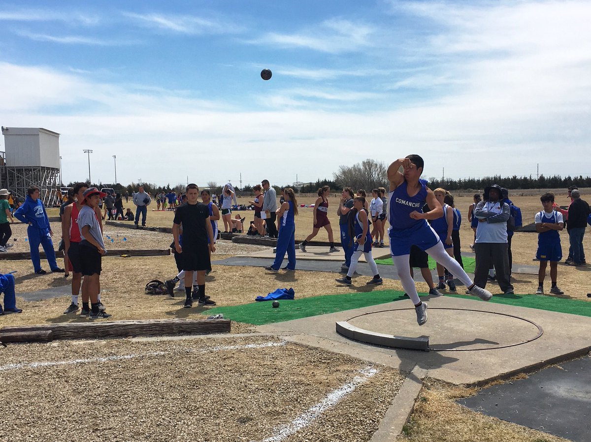 CoachBurrCMS's tweet photo. Christian Erives! 47-11 3/4!!! School record number 2 today for him!!! @ComancheCoyote https://t.co/MEKTMc1fz9