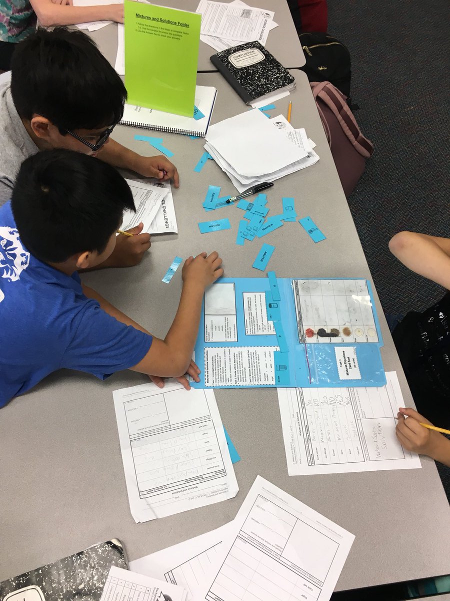 EnisScienceLabs's tweet photo. STAAR Review in full swing! #classifyingmatter #mixturesandsolutions @sci_mscarter @LeeCFISD @CFISDScience @Region4Science https://t.co/GoFvnE82iV