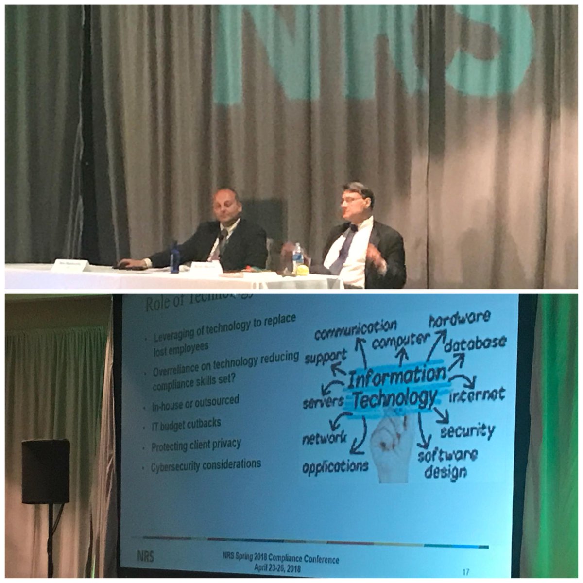 tweetNRS's tweet photo. Afternoon closing up - talking about critical skills for high performance #compliance professionals - #NRSSpring2018 #NRSConferences #NRS #visitsavannah. https://t.co/CS2D69A13t