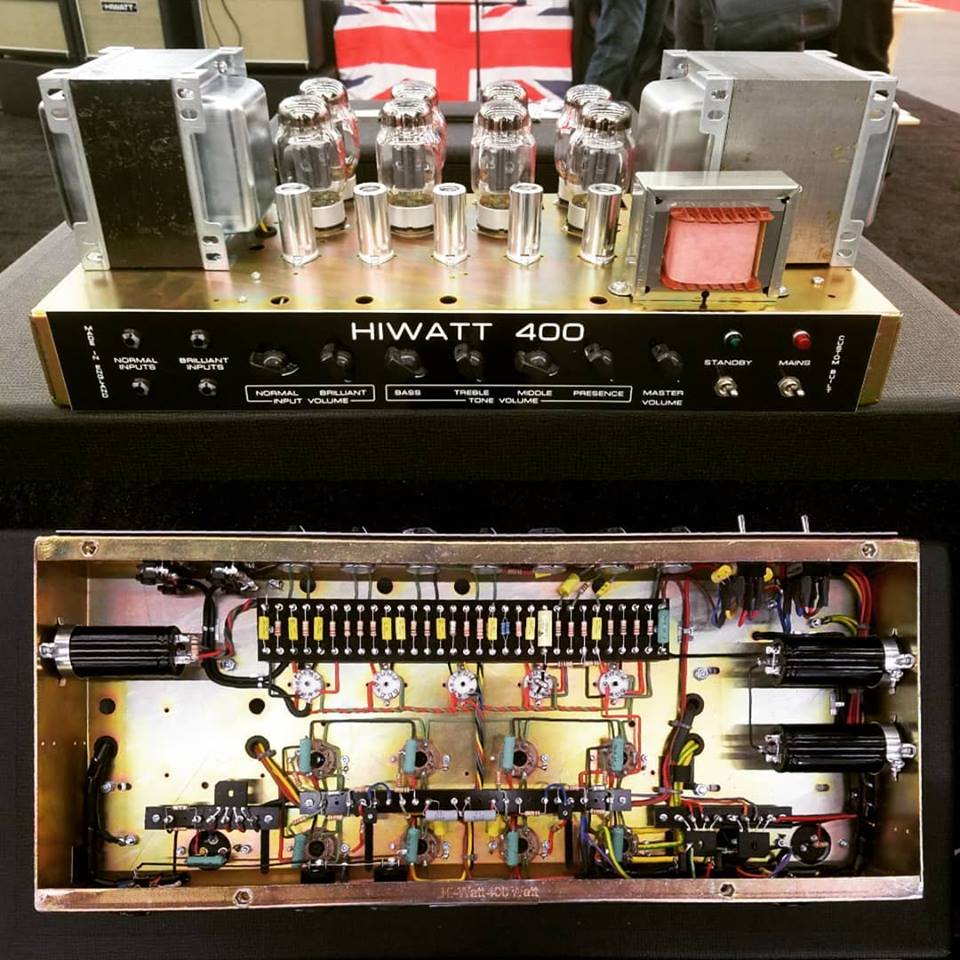 HiwattOfficial's tweet photo. One of the newer products we featured @musikmesse is the Hiwatt Custom 400 Bass amp, DR401. It features 8x KT88s, 3x ECC83s, 1x ECC81. This beast of an amp will push 580 watts 💪
#hiwatt #hiwattamps #hiwattampsuk #hiwattuk #hiwattcustom #customshop #DR401 #bassamp #beastmode https://t.co/GcAkcIUkm0