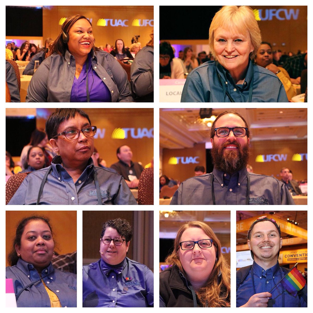 UFCW1006A's tweet photo. Inspiration, Knowledge and Empowerment at #ufcw 8th Regular Convention. Faces of #ufcw1006a members #unity #family #community #worth #ufcwcon18 https://t.co/nhRVcDUAxy