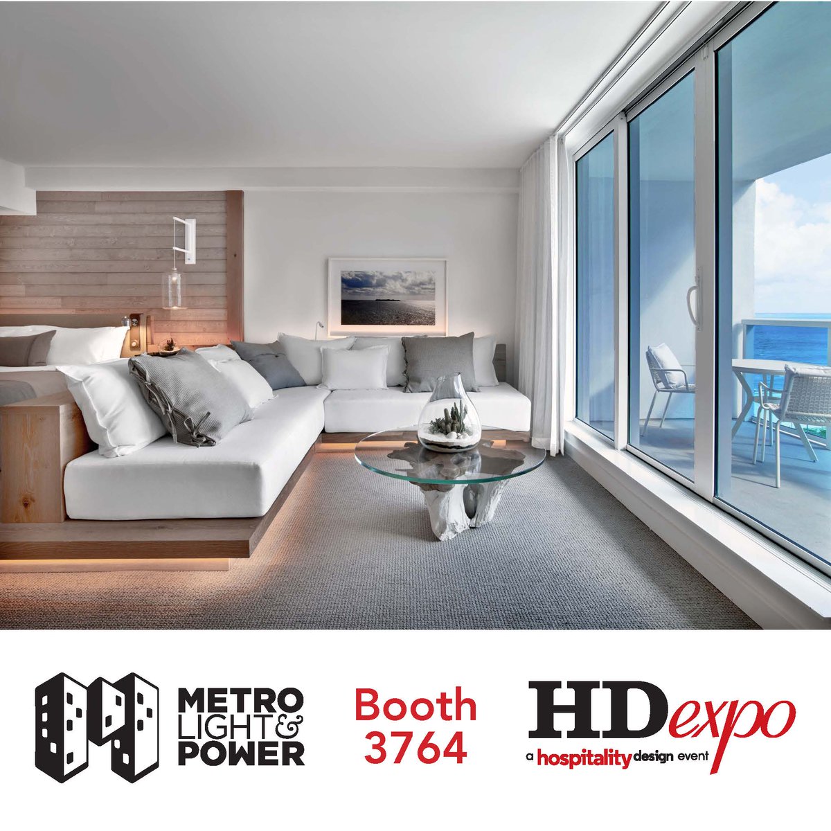 HD Expo is less than a week away! See you there? We’ll be at Booth 3764. 💡🔌 #hdexpo #hdexpo2018 #hospitalitydesign