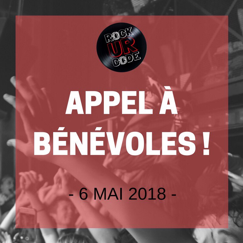 rockurcode's tweet photo. 📣 APPEL À BÉNÉVOLES 📣
Si tu es intéressé(e) et dispo le dimanche 6 mai, contacte-nous avec tes coordonnées à rockurcode@gmail.com, par MP ou directement auprès des membres du projet.
Un GRAND MERCI ! https://t.co/SLPg4oF0qK
