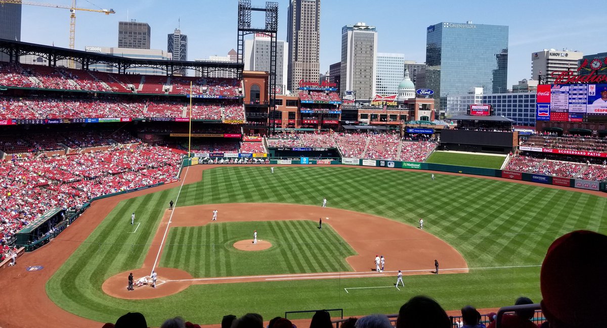 sarasucharski's tweet photo. Now THIS is Spring in the STL! @Cardinals #daygame #baseballcapitol https://t.co/lk4UdjSxQy