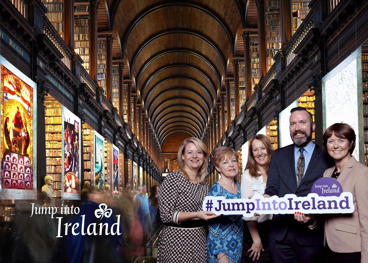IrelandChicago's tweet photo. Consulate Team, with our @GoToIrelandUS colleagues, encouraging our friends in the US Mid West to #JumpIntoIreland and its rich cultural heritage in 2018. A special go raibh maith agat to Marie McKown, Business Tourism Manager in the Mid West for all her support over the years https://t.co/Blm99I3dHI