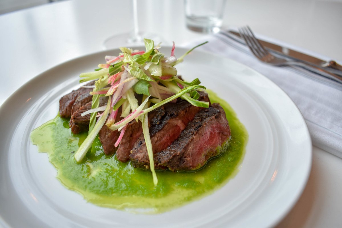 Meat us in the middle? This black pepper sorghum steak will have you hooked at first bite.