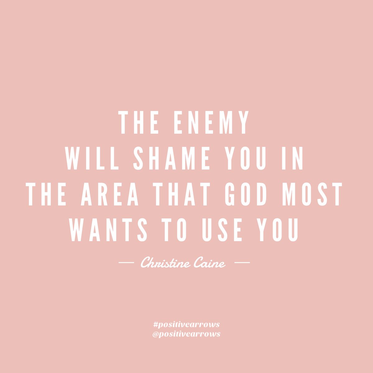 positivearrows1's tweet photo. Don’t let the enemy keep you in fear, shame, &amp; bondage! Embrace your past, chase God, &amp; walk confidently in the purpose He has for you every single day! ❤️ https://t.co/J6wOZF0XCh