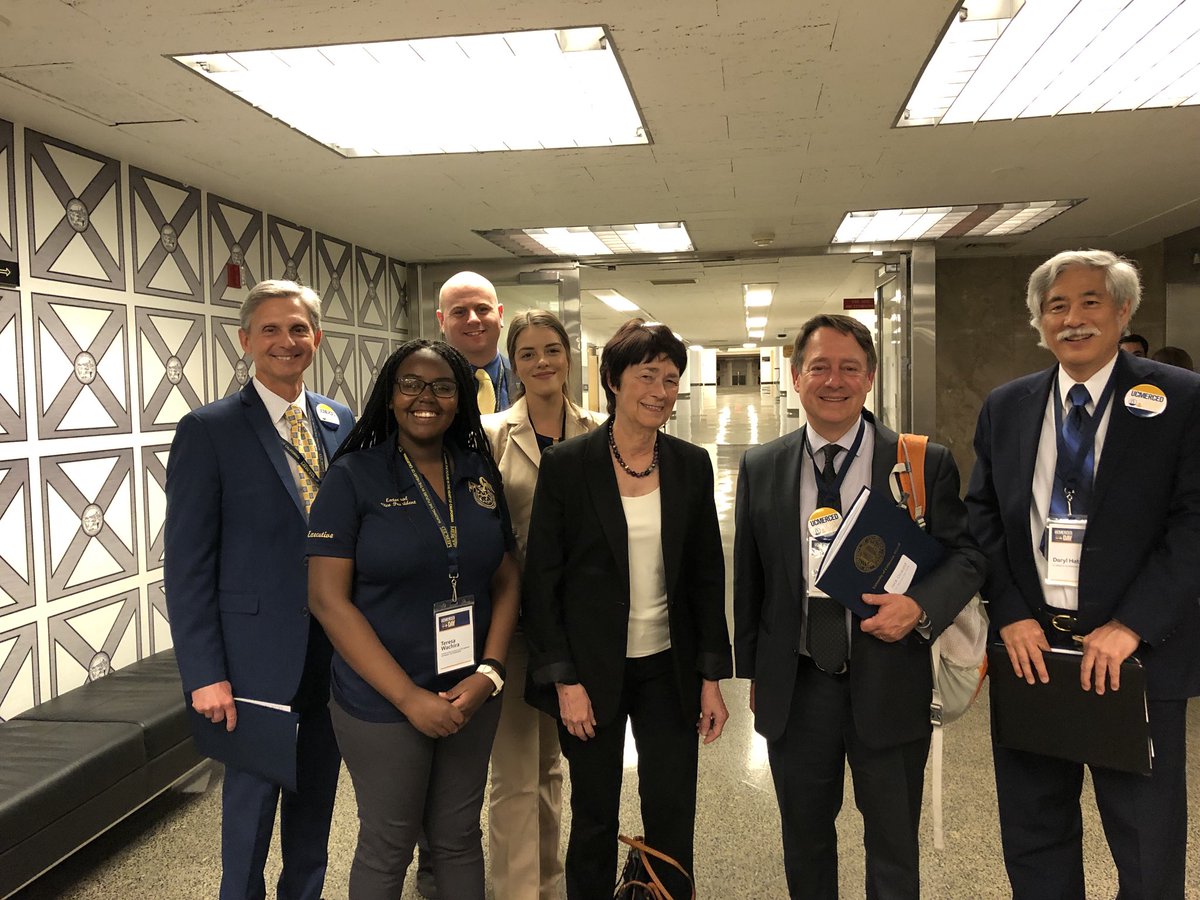 UCMChancellor3's tweet photo. Today is #UCMercedDay in the Capitol. Our amazing students, Board of Trustees and @UCMercedAlumni are advocating for the future of higher education. #GrowCATogether https://t.co/2tP7q1flnC