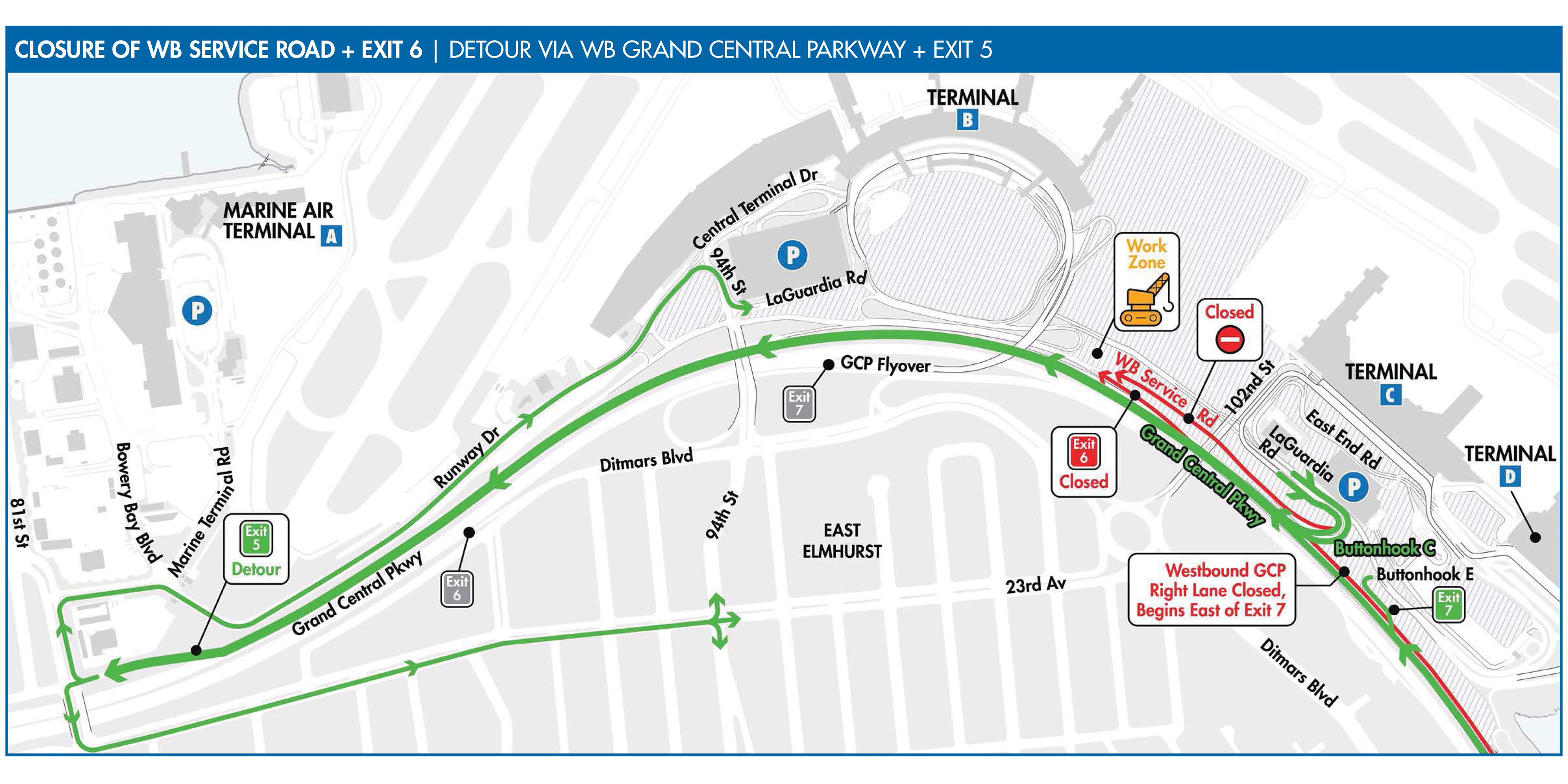 LaGuardia Airport on X: ❌ Airport Access Closing ❌ Exit 6