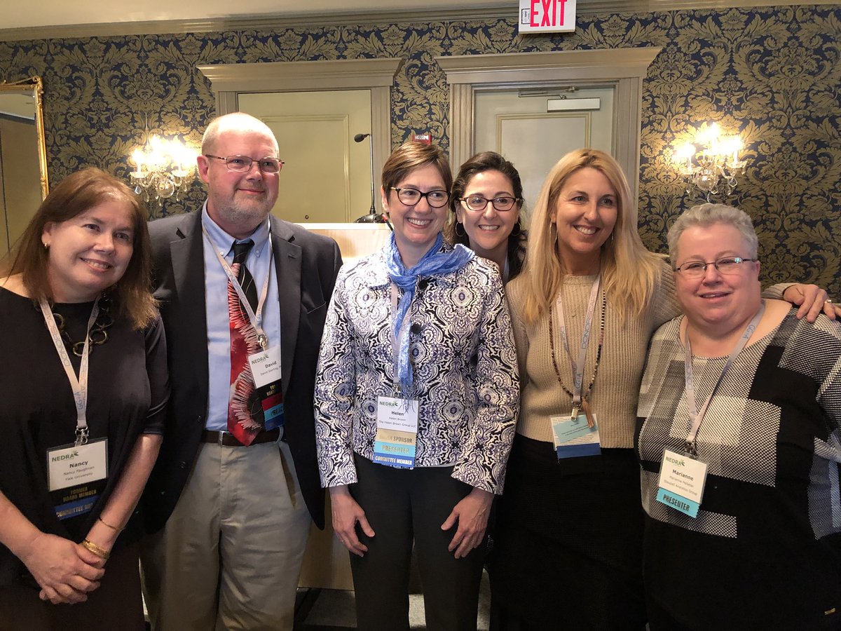 amberpcountis's tweet photo. .@NEDRA_Tweets Here’s a great group of NEDRA royalty! 👑 All the present Ann Castle Award winners! @winter88 @AskHelenBrown @mpellet771 @vanastasio @dzelleke! Congrats and thank you for your service! #NEDRACon2018 https://t.co/dzL4aLbaBg