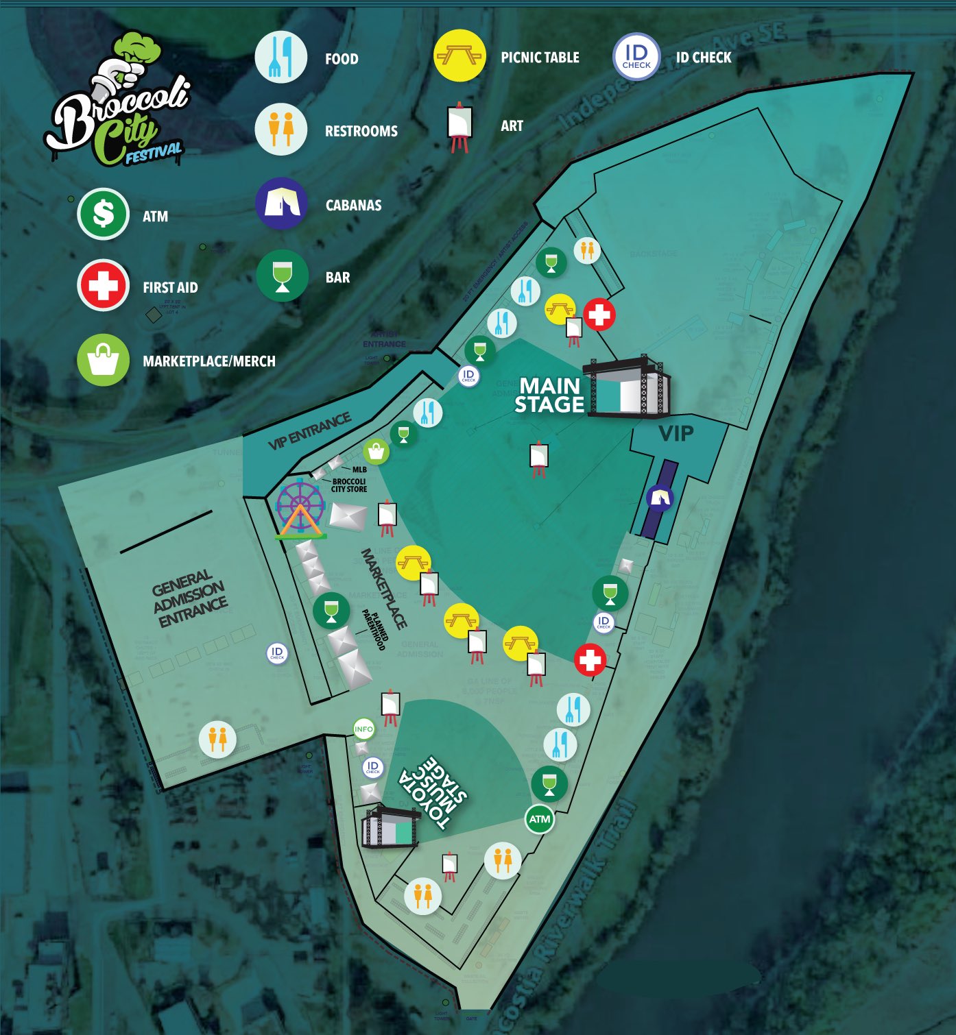 Broccoli City on Twitter "BCFEST2018 festival map 🗺 https//t.co