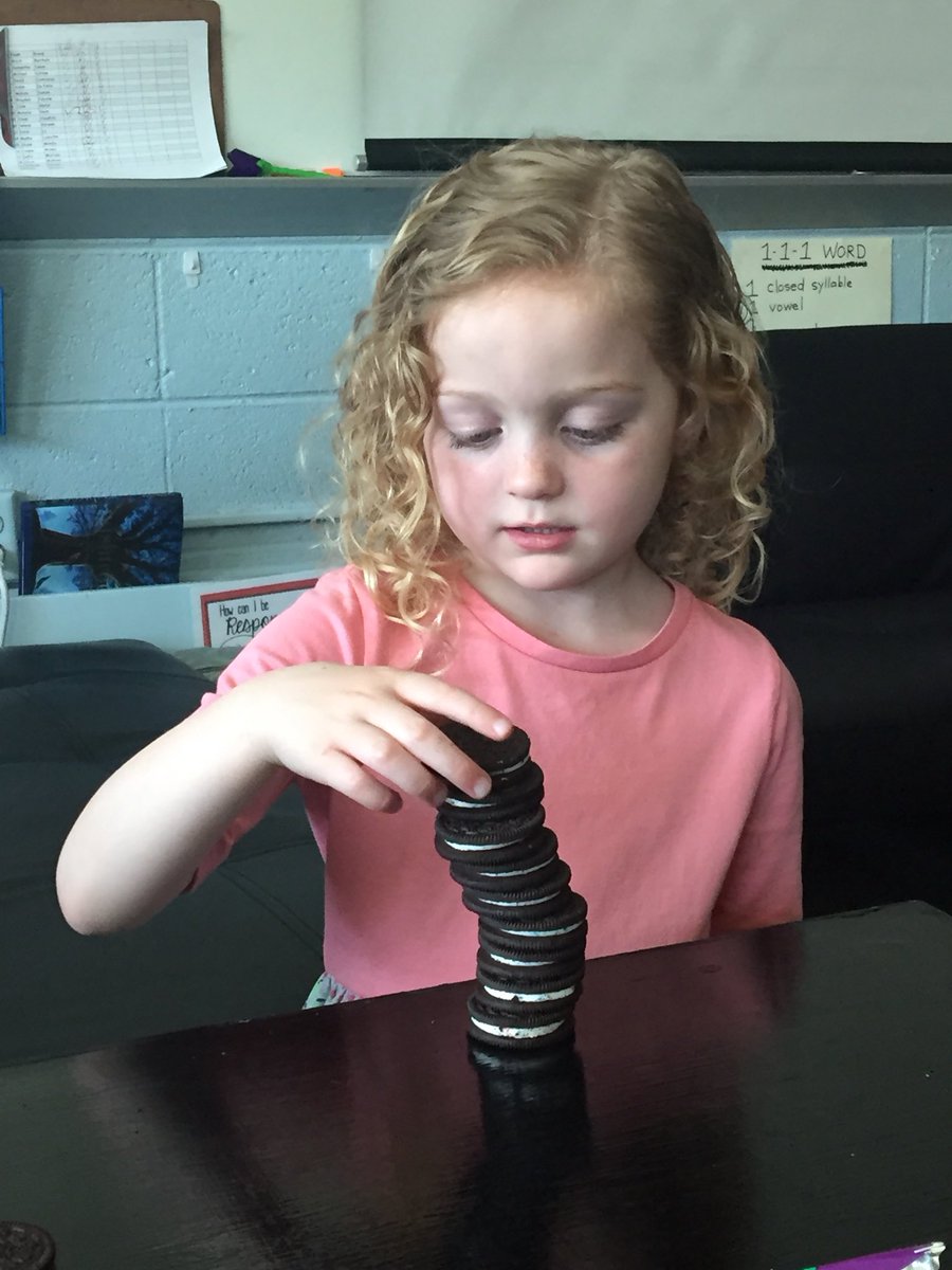 Room12Family's tweet photo. Oreo Cookie Challenger rocking the cookies! #BringYourKidsToWorkDay #oreo @Oreo #room12family https://t.co/sfn4QUe0kb