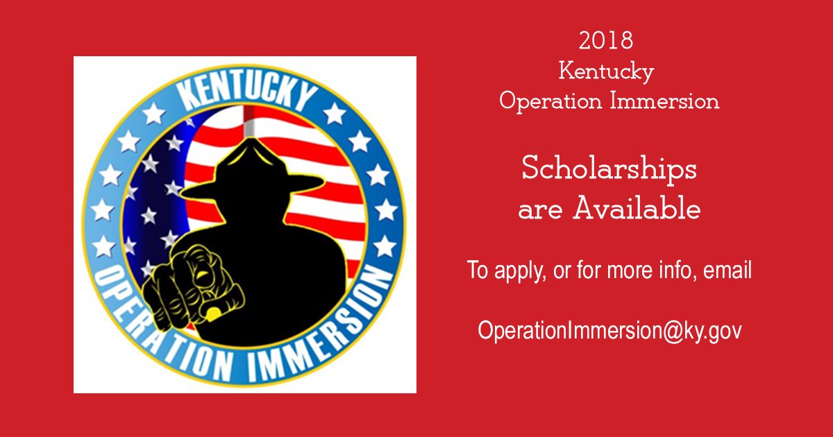 KY Operation Immersion registration ends April 30. Scholarships are available!