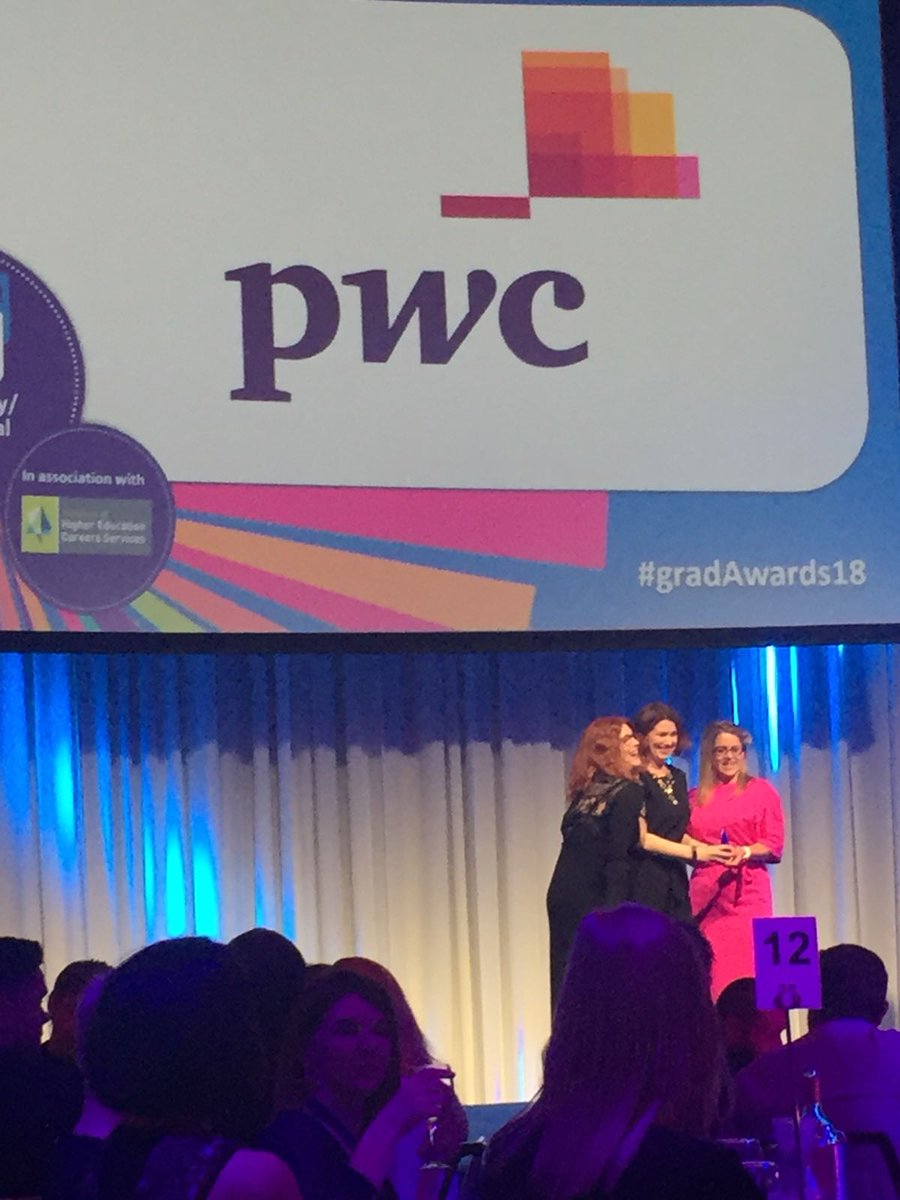 Cat_Lynch_Purdy's tweet photo. We won! @pwcirl_careers Most Popular Graduate Employer of The Year 2018 #gradawards18 @gradireland https://t.co/CU9TkbzgNT