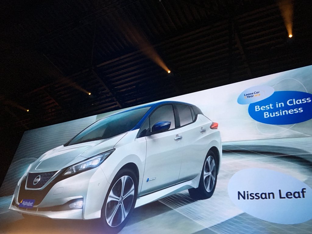 Fleet_Europe's tweet photo. 2018 Lease Car of the Year election in Belgium - best in Business class is @Nissan Leaf. For the first time a full electric car is elected. Congratulations. #LCOTY @AlphabetBE #Fleet #EV https://t.co/l74fzuj0Pd