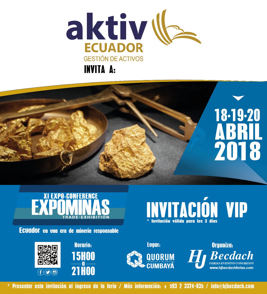 enersolutionsec's tweet photo. LOS DÍAS 18-19-20 DE ABRIL AKTIV PARTICIPÓ DEL EVENTO EXPO-MINAS 2018, MISMO QUE CONTÓ CON VARIAS EMPRESAS RELACIONADAS AL SECTOR https://t.co/HDwij93ZDe