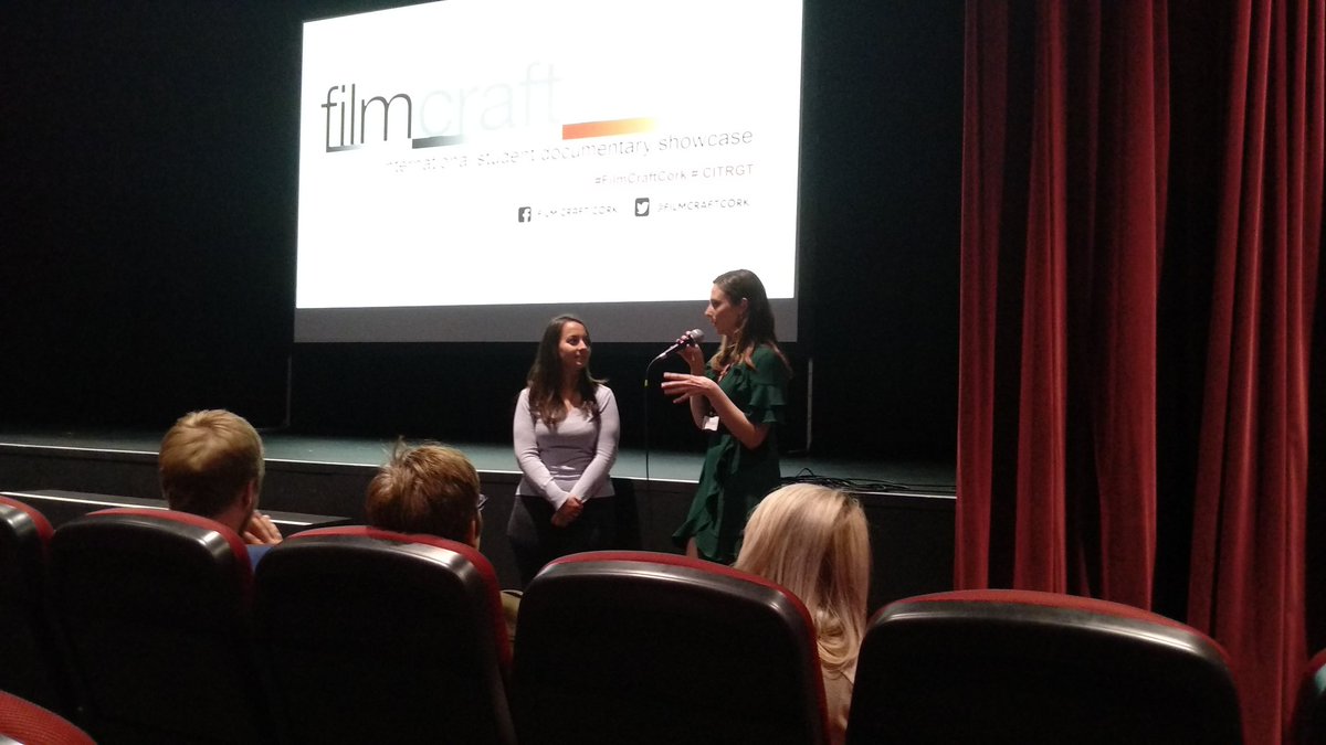 "They were very comfortable with me. It was more like a conversation than interview" @laurenjbos discussing what it was like to film the relationship of two handball players #FilmCraftCork #CITRGT