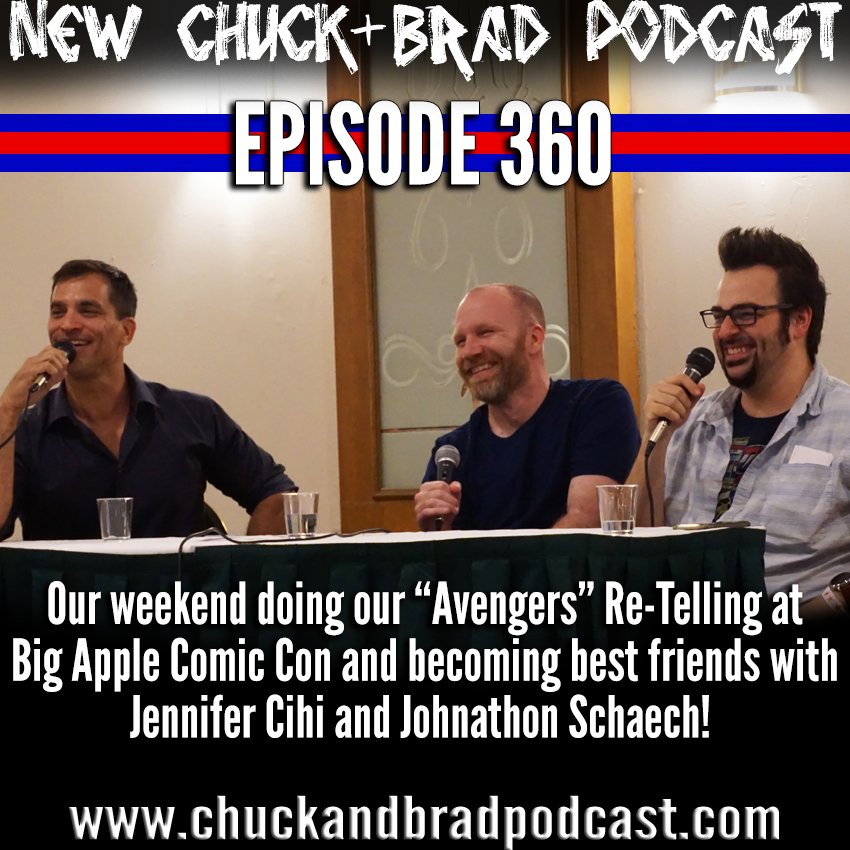 DiscountChuck's tweet photo. NEW #PODCAST! We tell the entire story of our @Avengers re-telling, how it went at @cmdyconnection, our trip to perform it at @bigapplecomicon, interviewing @CaseyJost, and moderating panels for @JohnSchaech and #JenniferCihi!
https://t.co/jMZm7V1E46 https://t.co/ohIMuRiCxM