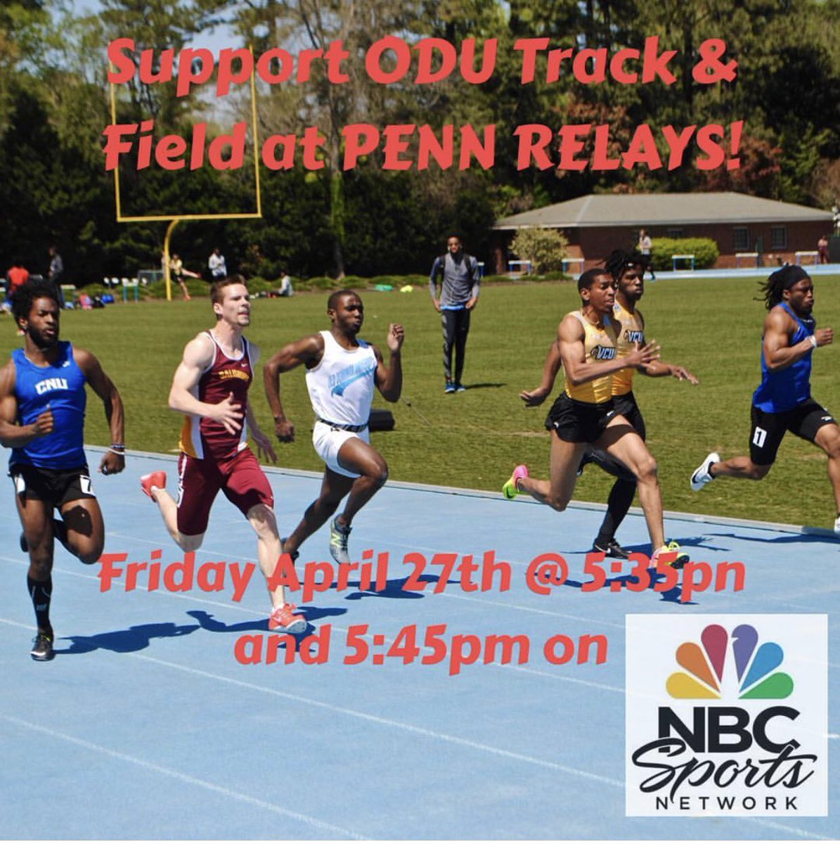SirLucious__'s tweet photo. Tomorrow tune into NBC SportsNet to watch @odutrack compete at the PENN Relays! I’m extremely proud of my team and all of the accomplishments that they were able to make!

Now Monarchs, it’s y’all time! Let’s put on a show and keep the streak going! #ODUtrack #odutf https://t.co/9B9xVdEFio