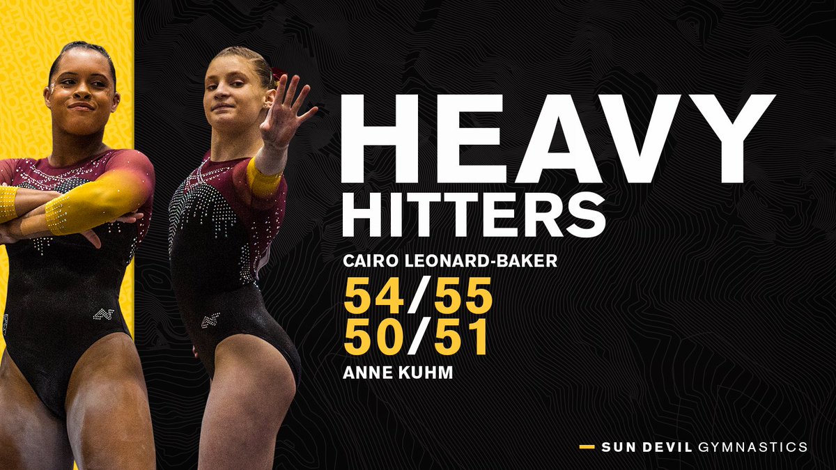 SunDevilGym's tweet photo. Had a pair of heavy hitters in Cairo Leonard-Baker & Anne Kuhm this seasonβΌοΈπ
#SunDevilPower https://t.co/og24KTrwPM