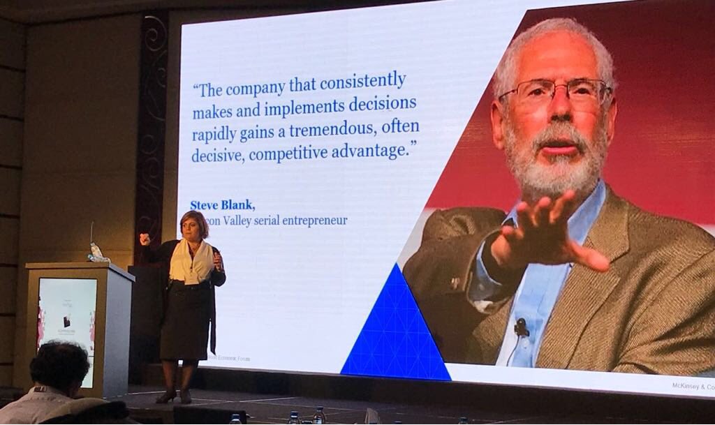 Becoming truly #Agile starts at the top. Desiree El Chebeir, VP, Digital <a href="/McKinsey/">McKinsey & Company</a>, presents “Agile: Myth or Legend-ary” at #eCommerceNow, Dubai #Digitaltransformation