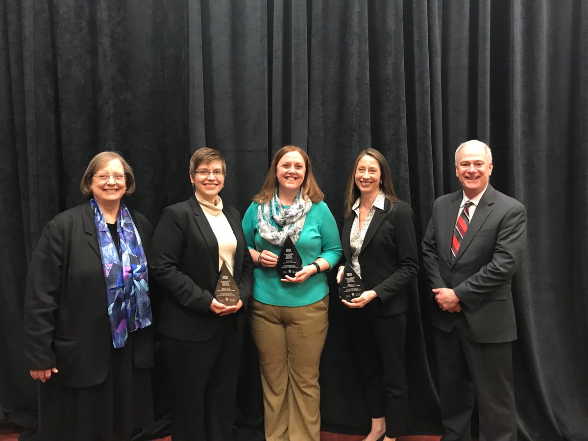 Congrats to Michelle Reyes, Cher Carney <a href="/DrivingSim/">TourAmericaDrivingSimulator</a> and Cara Hamann of <a href="/UIIPRC/">UIowa Injury Center</a> for winning the Commissioners Award for Traffic Safety #gtsb. Well deserved!