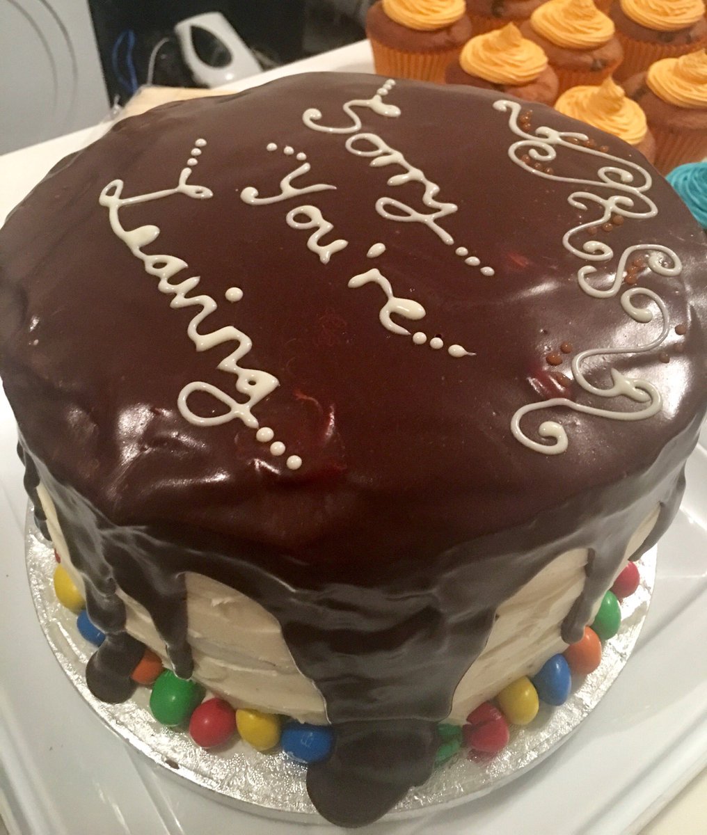 Dr_Claire_N_M's tweet photo. Ever so honoured to be asked to bake cakes for our CEO’s leaving party 💜
#cake #cakes #company #London #work #CEO #party #cupcakes #chocolate #orange #honey #cinammon #baking #baker #bees #peanut #icing #vanilla #glutenfree https://t.co/C7ryCTaHSh