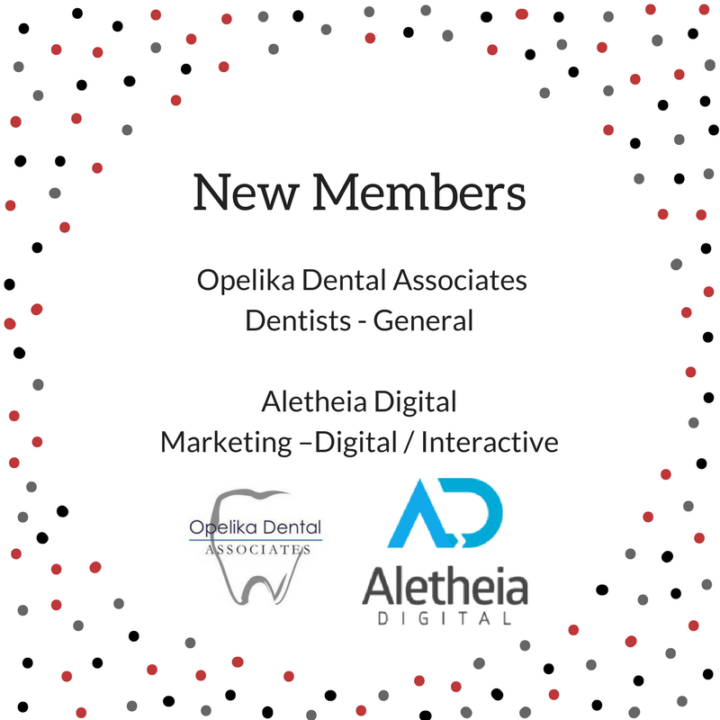Please welcome our New Members! We're happy to have you! #beOpelika #myOpelika #OpelikaChamber
