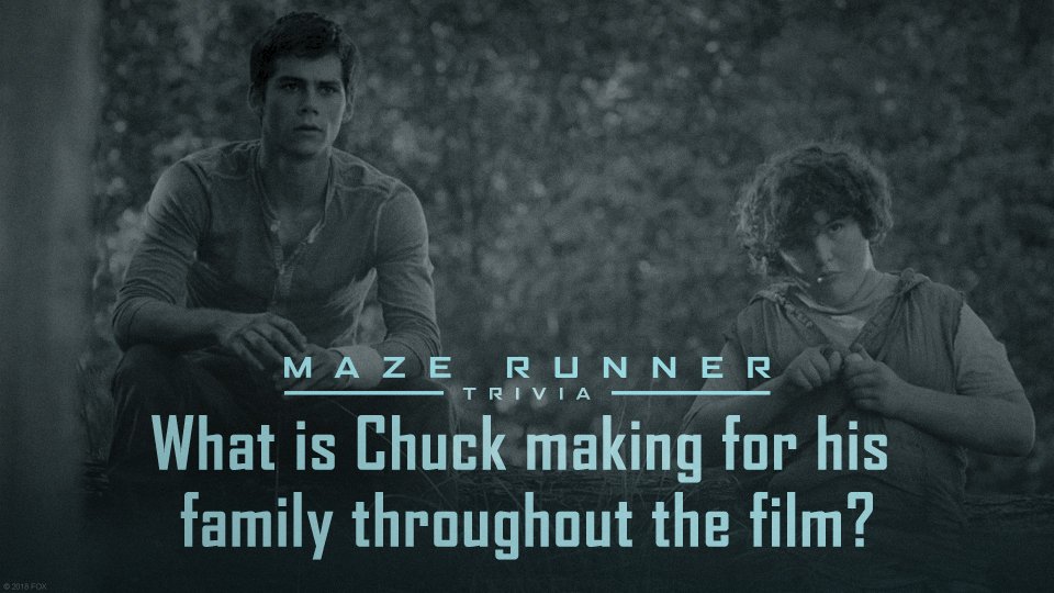 The Death Cure On Twitter Hey Gladers Ready For Some More Tbt Maze Runner Trivia First Up Mazerunner