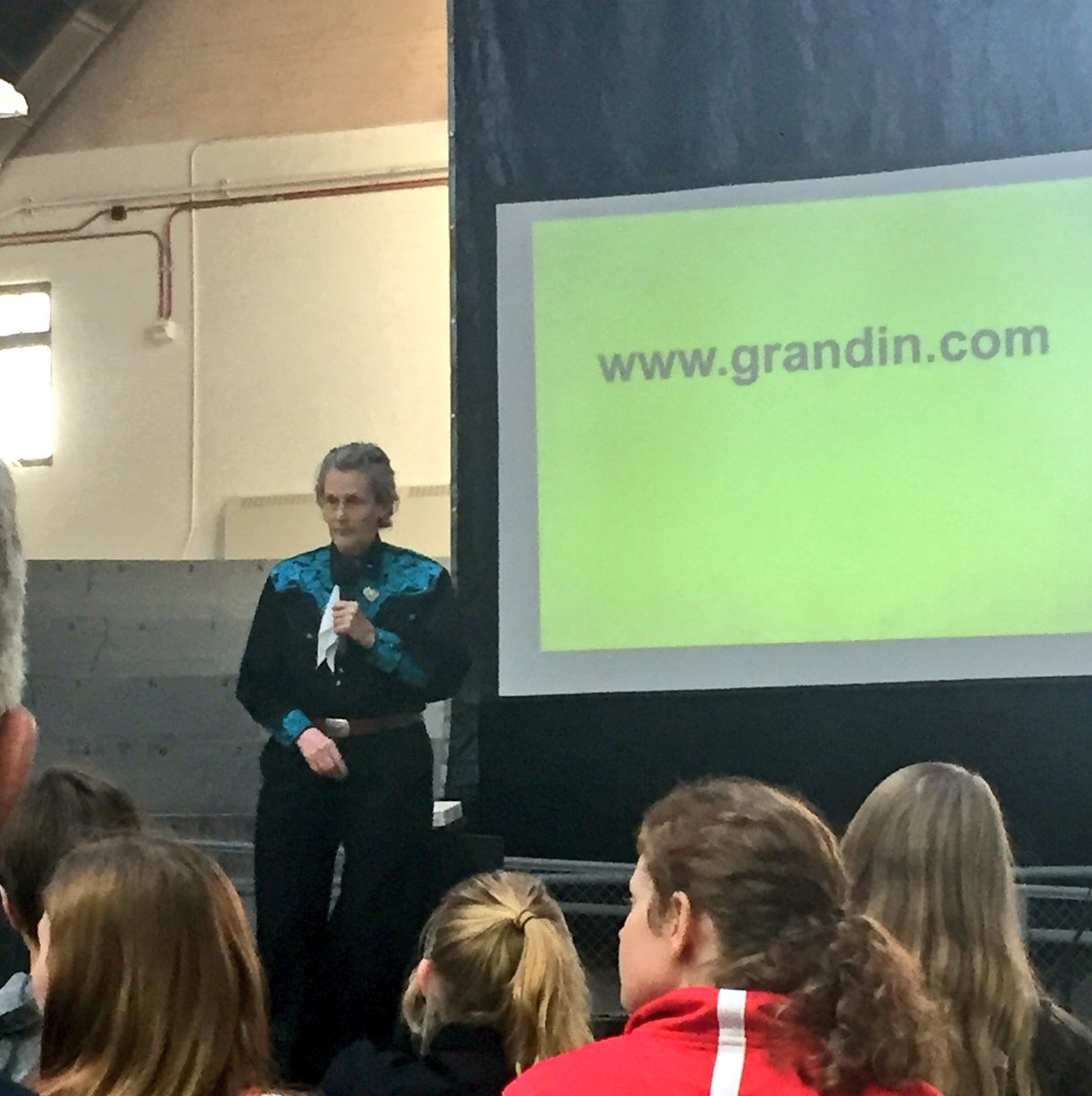 Great talk from Dr. Temple Grandin tonight! Thanks to UW-Madison Saddle and Sirloin for hosting this great event!