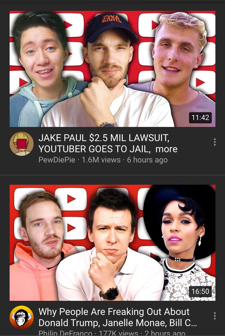 I don’t know what to feel about this... <a href="/pewdiepie/">pewdiepie</a> <a href="/PhillyD/">Philip DeFranco 👊🏻</a>