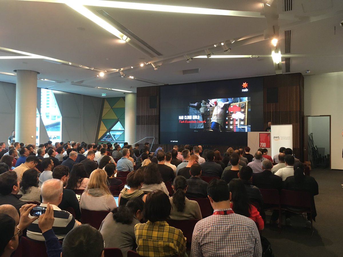 Damo_F's tweet photo. Paul Silver rocking it at our first #nabcloudguild learning event @Nab @awscloud https://t.co/pXFNsqu1aJ