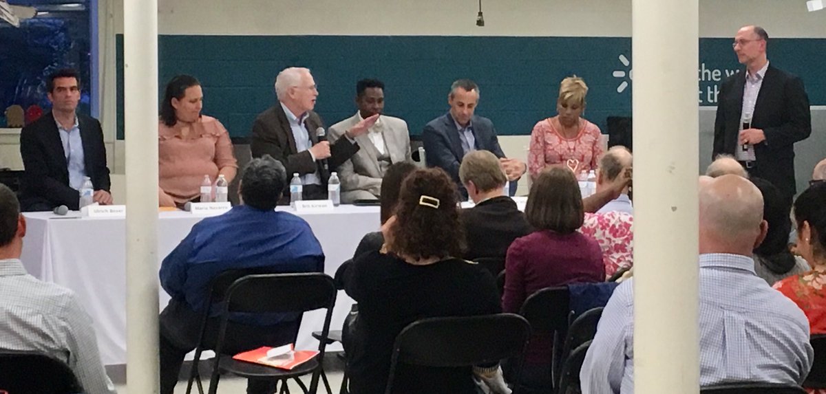 jan_mcnamara's tweet photo. @UofMaryland chancellor emeritus William Kerwin notes we must invest much more in children growing up in poverty and return teaching to a high status profession. @KIDMuseumMD @I_Stage #KIDconversations https://t.co/kJIq9rKyf6