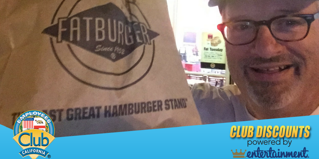 TheCLUBofCA's tweet photo. Alive! editor, John Burnes, got the Club discount powered by Entertainment® at Fatburger in Marina del Rey - he bought one burger & got another free, saving $5!
#ClubEntDiscount #ClubDiscounts #ClubCoupons
https://t.co/k6ulUwxHyv https://t.co/YNrHRp1590