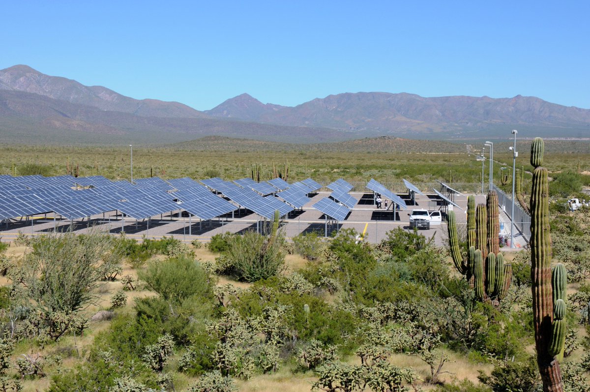 #FotoDelDía Central Solar Fotovoltaica “Santa Rosalía”, ubicada en el estado de Baja California Sur.