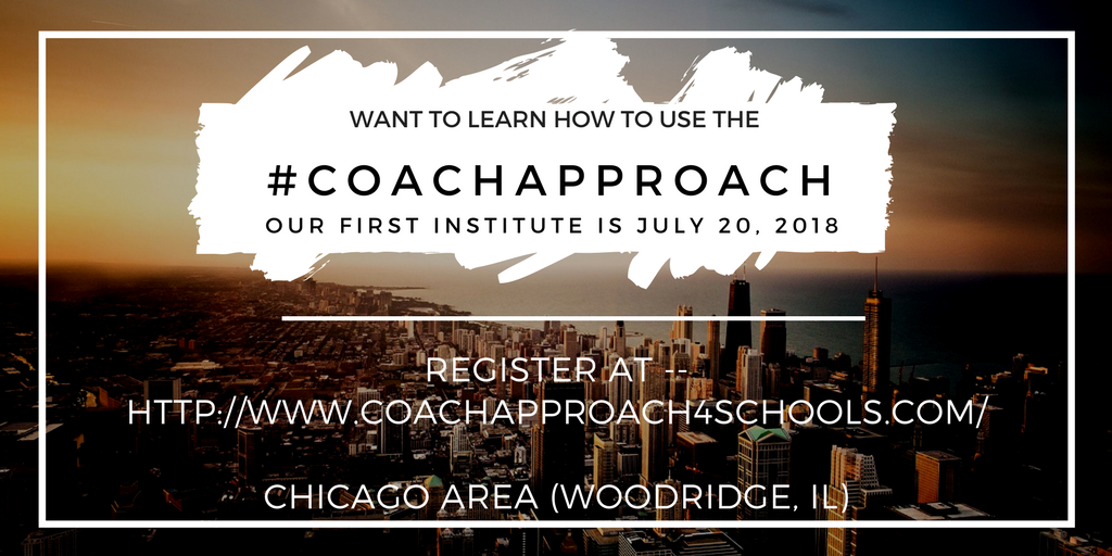 4coachapproach's tweet photo. We are thrilled that the registrations keep coming in for our 1st  #CoachApproach Institute! Don't miss it! We will be in the Chicago area  on July 20! Registration link:  https://t.co/BAtuZwXk4E #educoach #edleaders  #ascdl2l #principalpln #cpchat #JoyfulLeaders #satchat #edchat https://t.co/sCpwjfJ50C