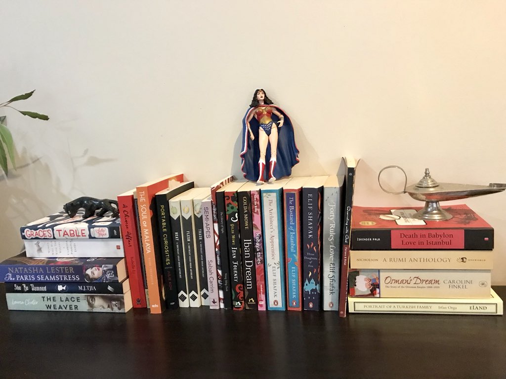 What does your #TBR pile look like? Hit me up with your pics. #australianwriters #asianaustralianwriters #turkishwriters @SallyPiper @Natasha_Lester @WellReadCookie @Elif_Safak @juliekoh @monsoon_books @m_riwoe