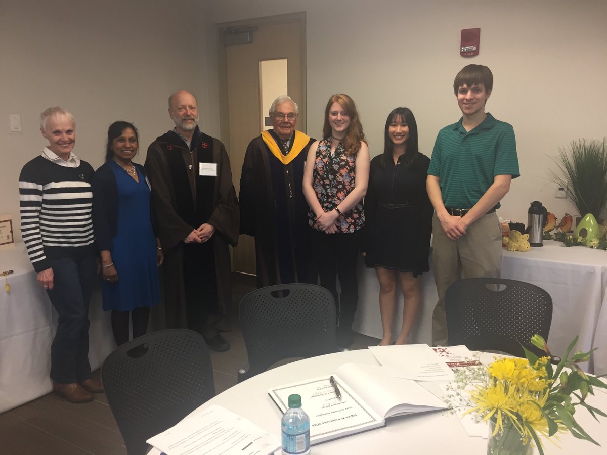 Sigma Xi Initiation Ceremony!  Great to celebrate with some of our best student-scholars. <a href="/BryantArtsSci/">Bryant Arts&Sciences</a> <a href="/BryantUniv/">Bryant University</a>