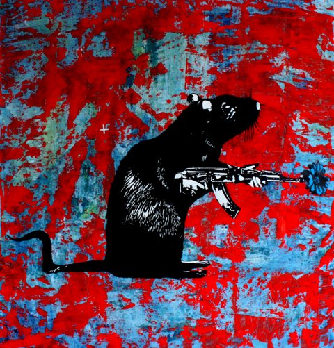 From I Support Street Art! Blek le Rat exhibiting in San Francisco, California May 5th at Weinstein Gallery. Brian Greif from the movie Saving Banksy is helping coordinate the exhibit. Blek was featured in Saving Banksy.