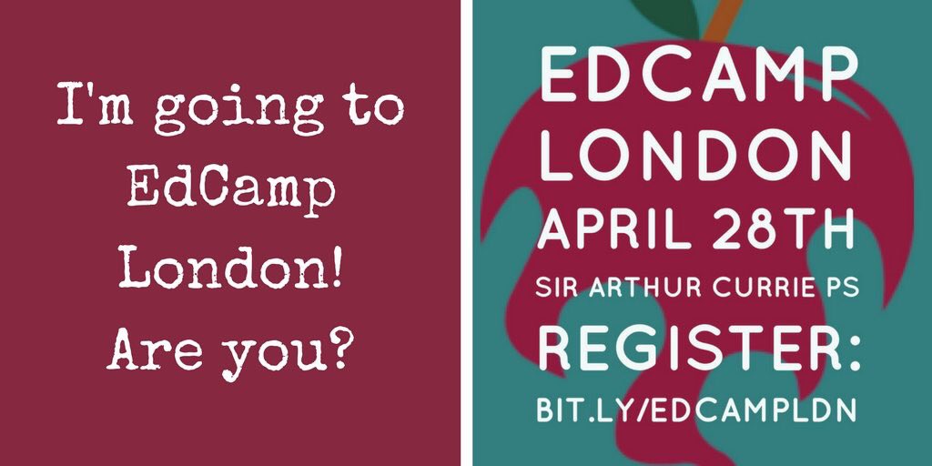 Ready or not, here we come! Ed Camp London is finalizing every detail to make Saturday an awesome day! Ignite Talks, Discussion sessions, free lunch...and amazing door prizes! We can’t wait! #edcampldn #tvdsb #tvdsbtech #tvdsbglobal #OnEdChat