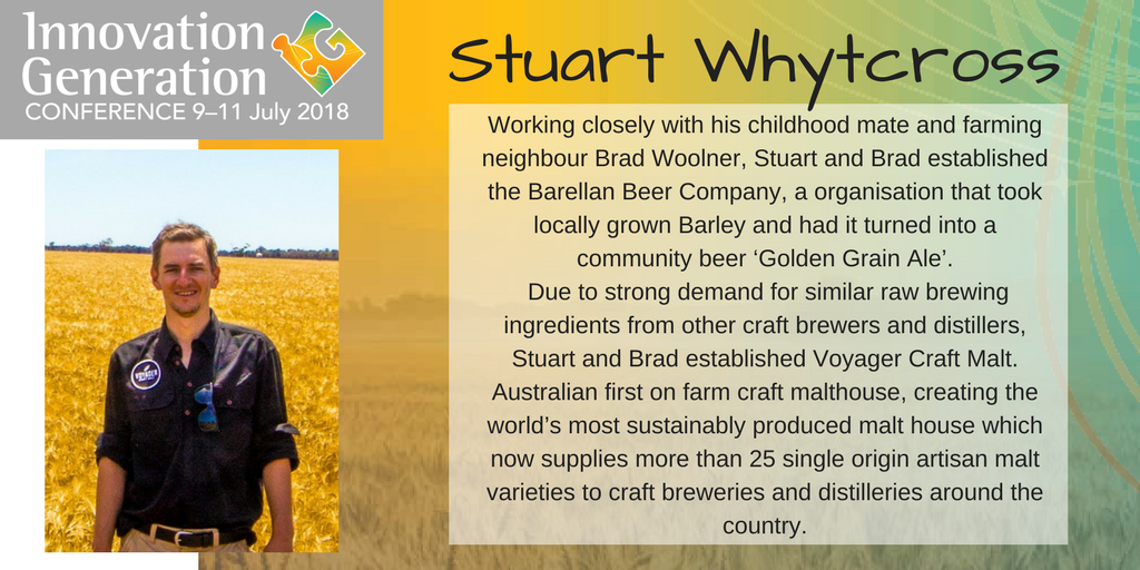 From whipping up a home brew to creating a brand, Stuart from <a href="/VoyagerMalt/">Voyager Craft Malt</a> has taken his passion &amp; made it his own. Presenting at #IG18 we'd like to know what you want to learn from Stuart and the Voyager Craft Malt story. Post your questions below or send a dm  #ausag #craftbeer